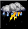 Heavy thunderstorm, Padavine, Pretežno oblačno Heavy thunderstorm, Padavine, Pretežno oblačno